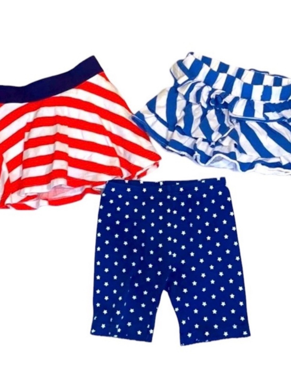 Red, White & Blue Skirts & Shorts Bottoms Bundle Size 2T